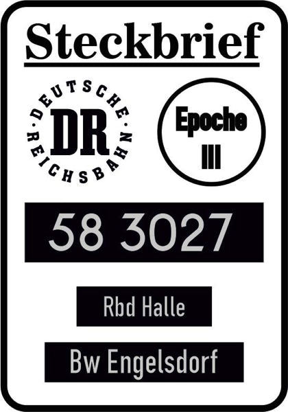 TT Saxonia-Modellbau BR 58.3027 DR Epoche III Rbd Halle BW Engelsdorf